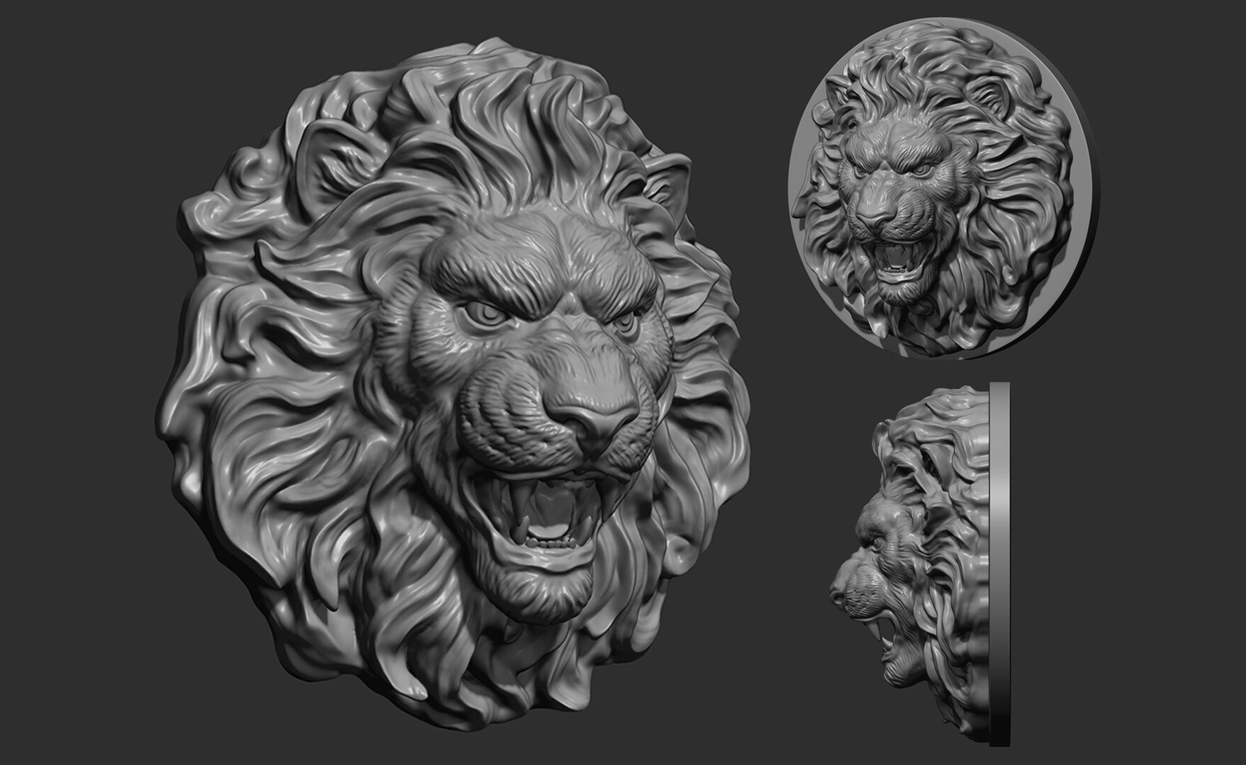 ArtStation - Lion Head | Resources