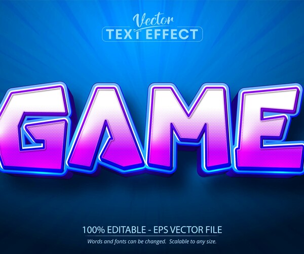 ArtStation - Game text, cartoon style editable text effect | Artworks