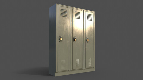 PBR School Gym Locker 01 - Pale Green