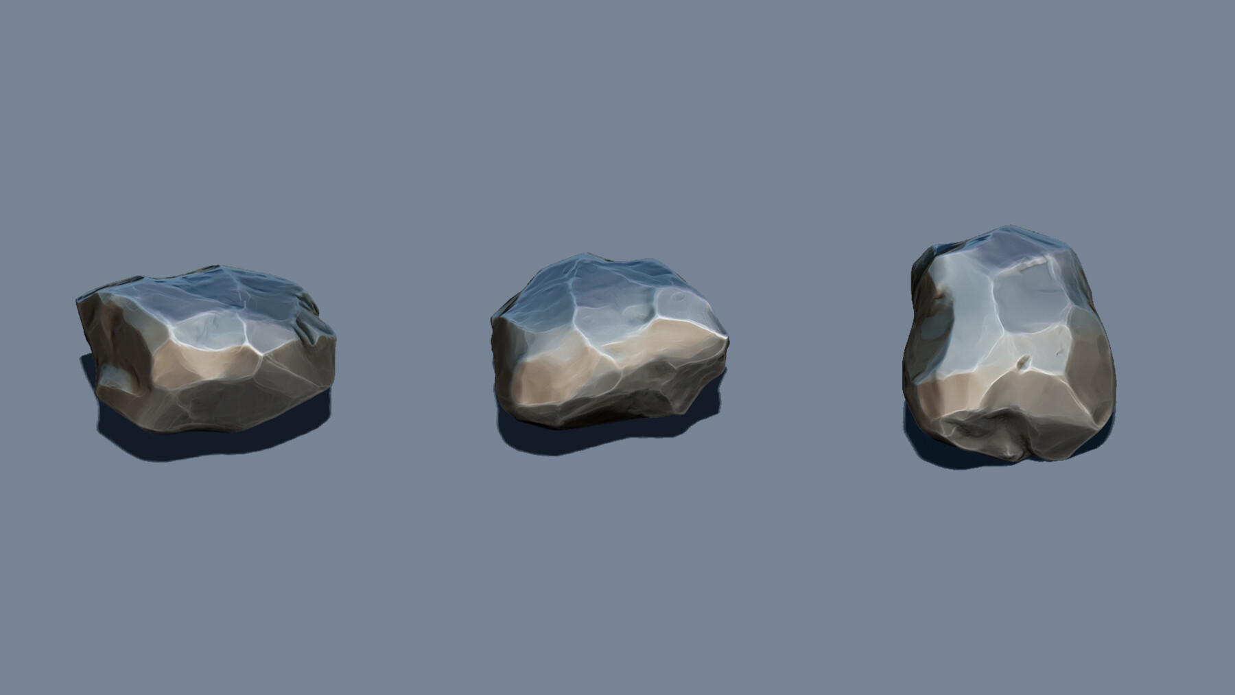 ArtStation - Zbrush - 30 Stylized Stones IMM Brushes | Brushes