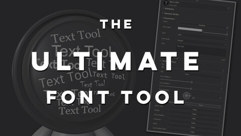 The Ultimate Text Tool - Substance Painter