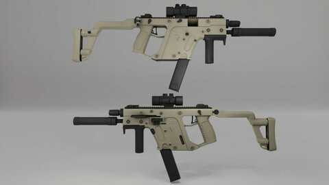 KRISS Vector Game Ready model + Substance files