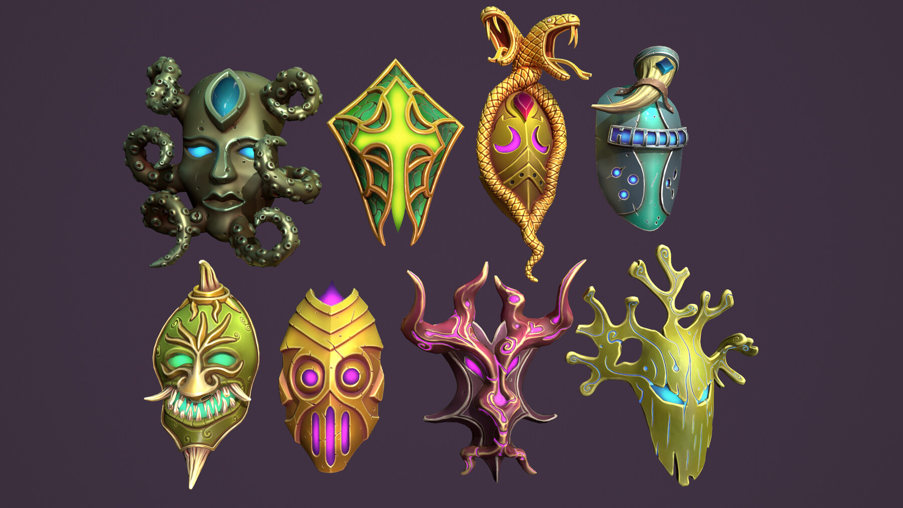 ArtStation - Fantasy masks collection | Game Assets