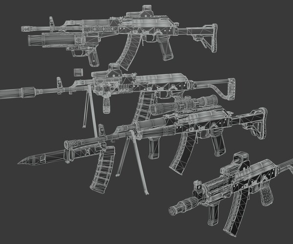 ArtStation - Polish FB Beryl rifle pack | Game Assets