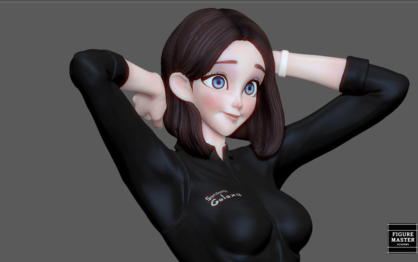 Artstation Samsung Girl Sexy Ai Woman Anime Character 3d Print