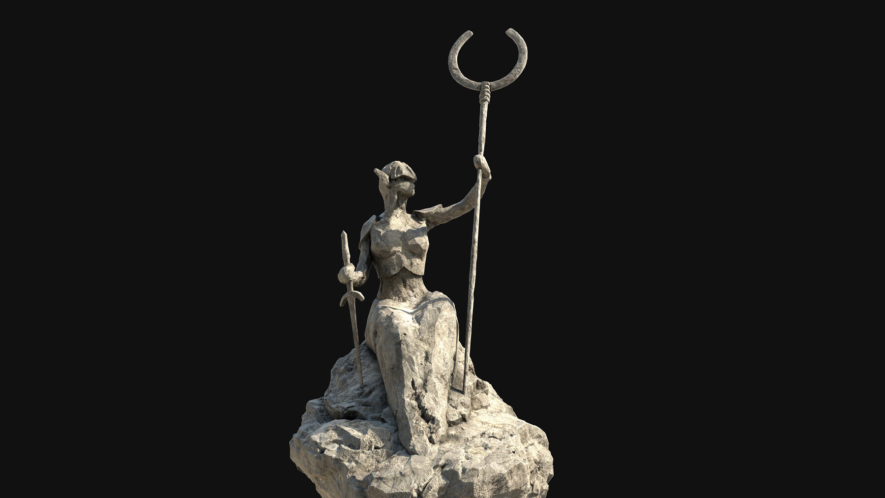 ArtStation - 6 Large Scale Statues | Game Assets