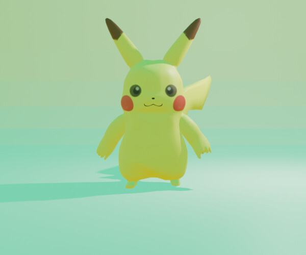 ArtStation Low Poly Pikachu Game Assets