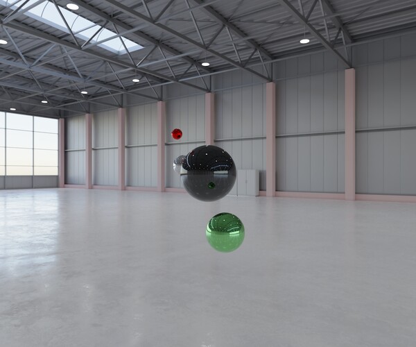ArtStation HDRI Airplane Hangar Interior 7b 8192x4096 Resources