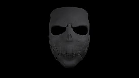 Printable Skull mask 3D model