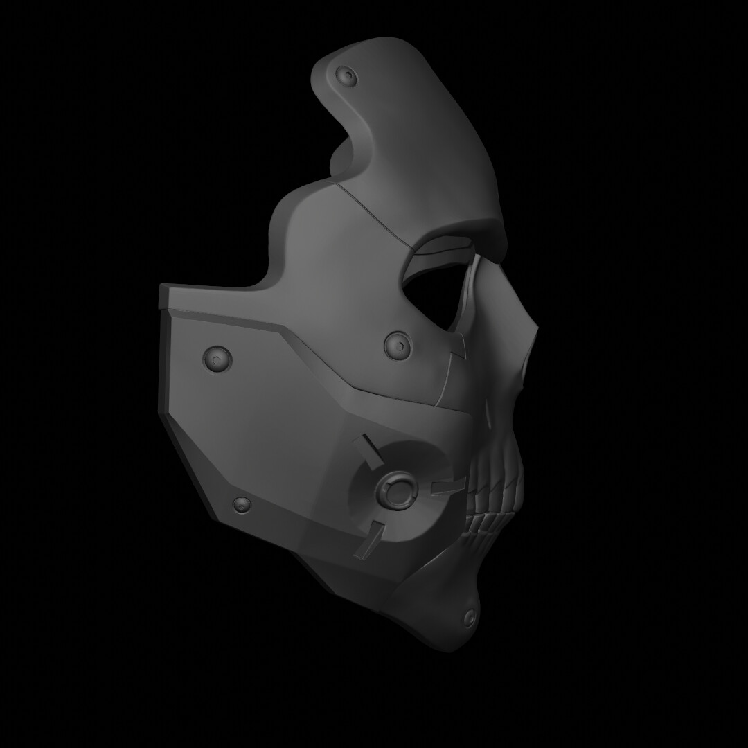 ArtStation Printable Skull mask 3D model Resources