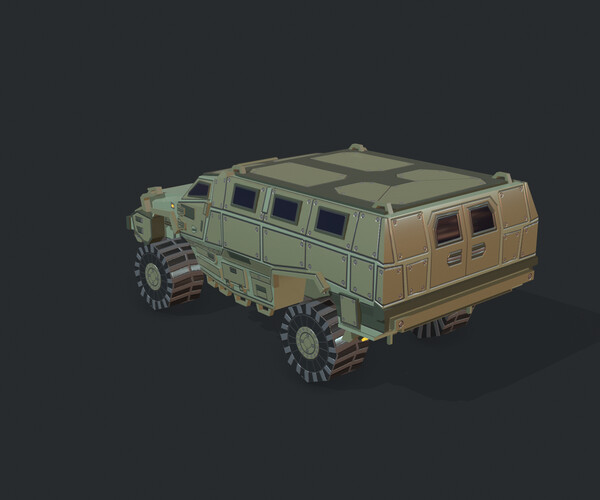 ArtStation - MRAP Armored Vehicle | Game Assets