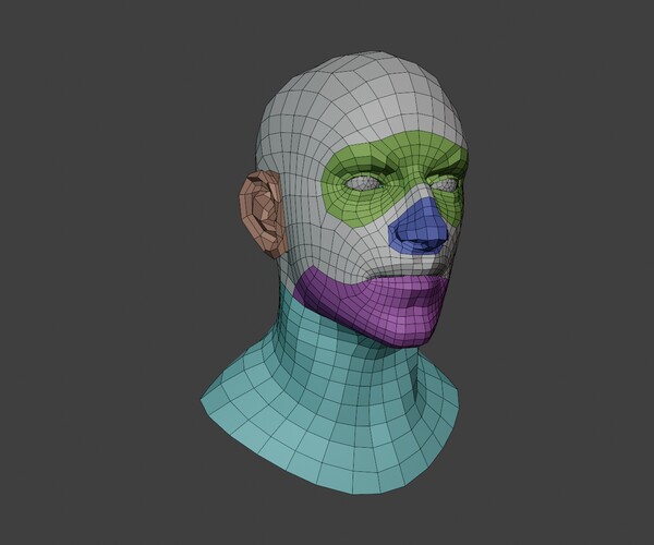 ArtStation - Male Head Base V4 | Resources