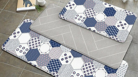 PVC double-sided kitchen mat