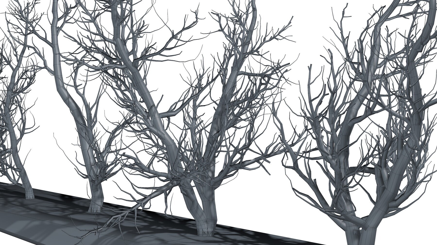 ArtStation - Root 5 trees low-poly | Resources