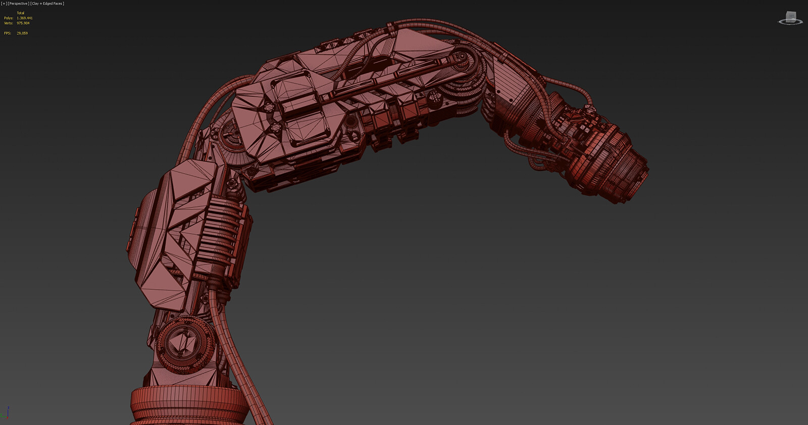 ArtStation Sci Fi Robotic Arm 2b Rigged 3d Model Resources