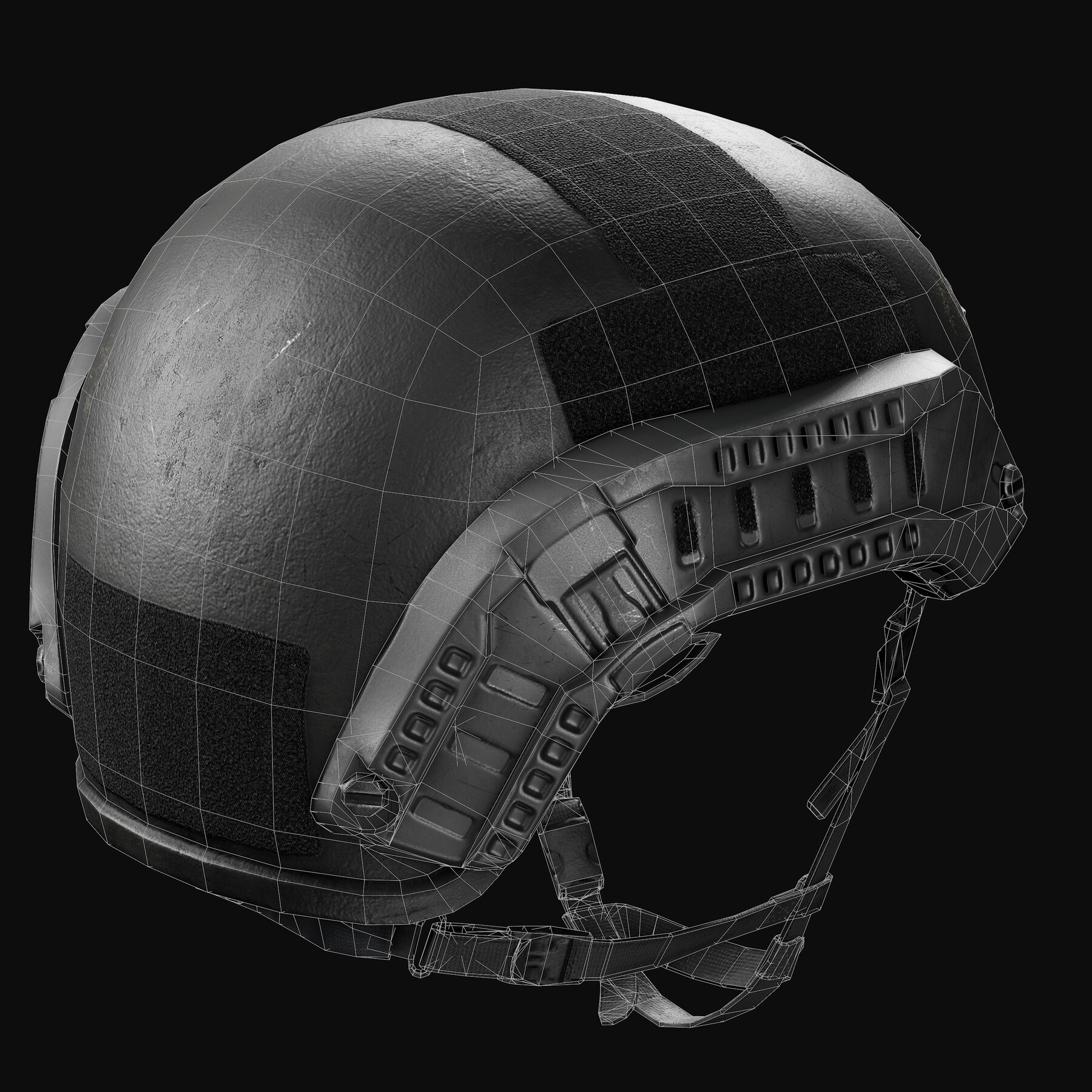 ArtStation - Nexus SF M3 Tactical Helmet LowPoly | Game Assets