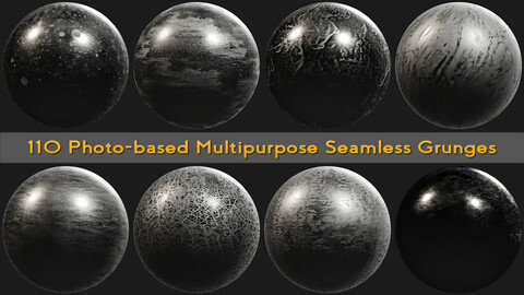 110 Photo-based Multipurpose Seamless Grunges