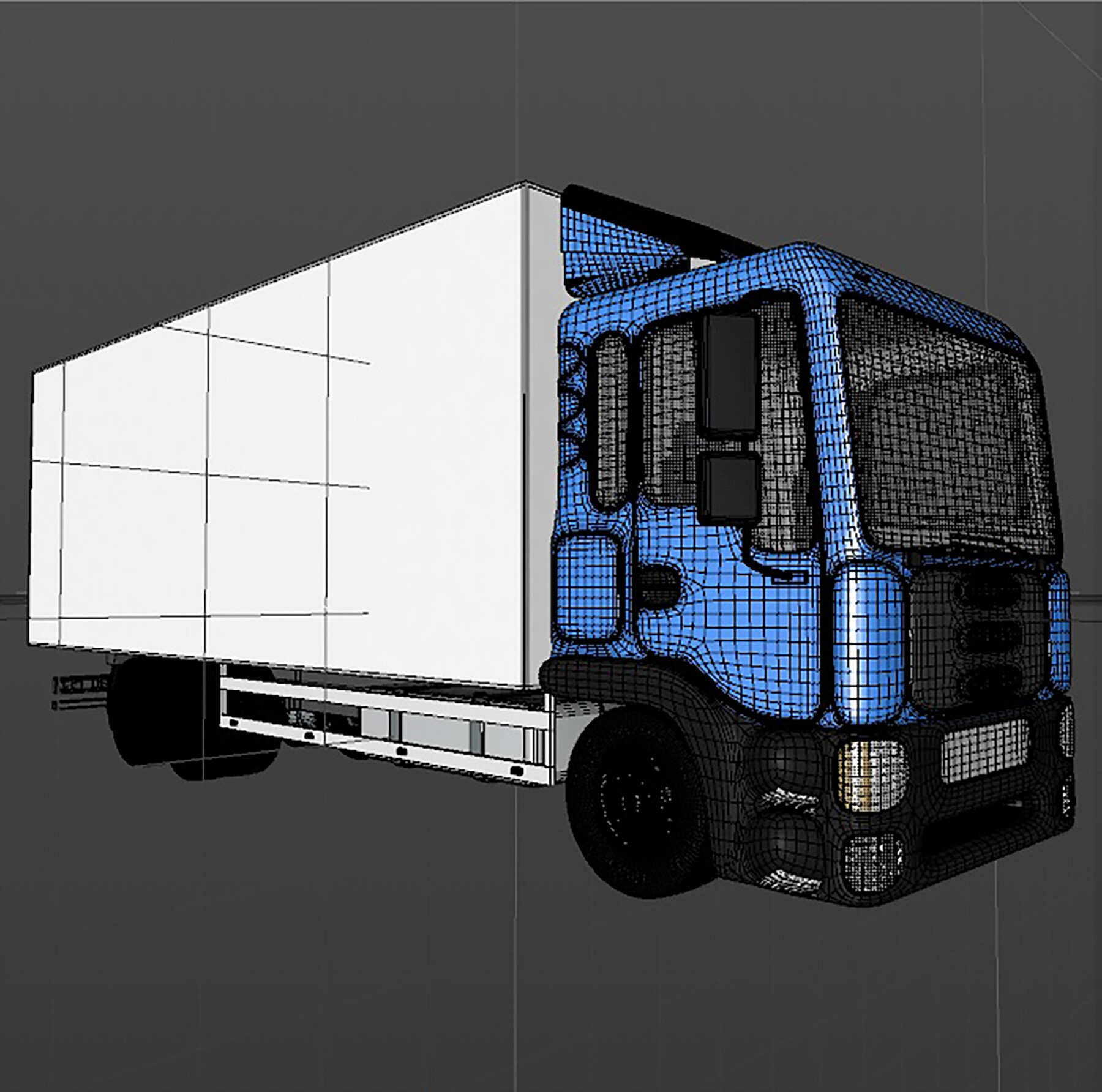 ArtStation - Light-duty truck box | Game Assets