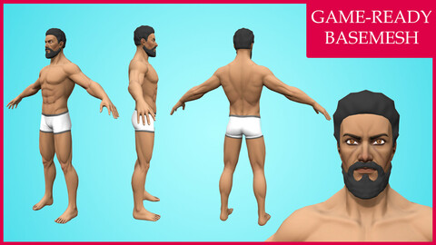 Johar: Rigged Cartoon Male Character - Base Mesh