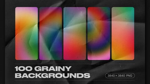 Grainy backgrounds - 100 retro gradients pack