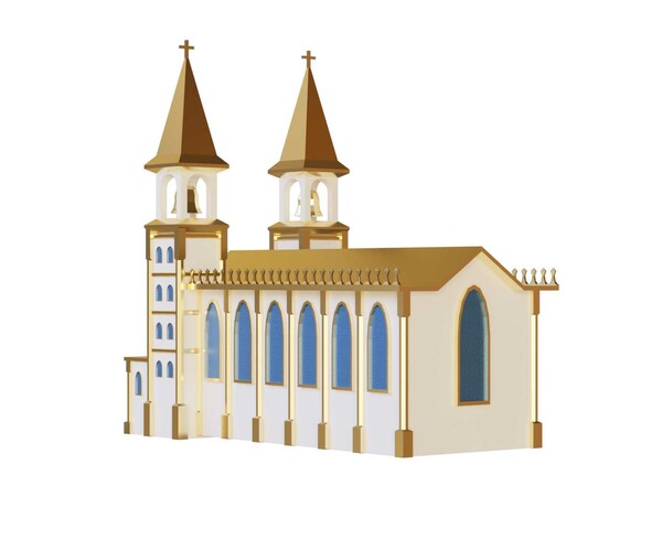 ArtStation - Church Low Poly | Game Assets
