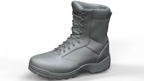 Military Tactical Boots (ztl/obj files)