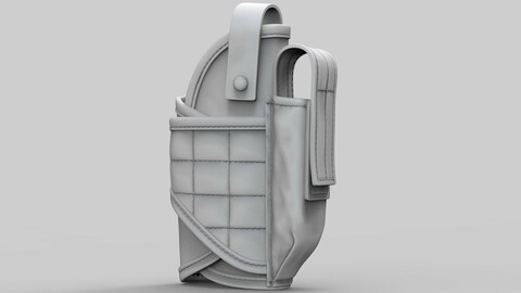 Tactical Pistol Holster (ztl/obj files)