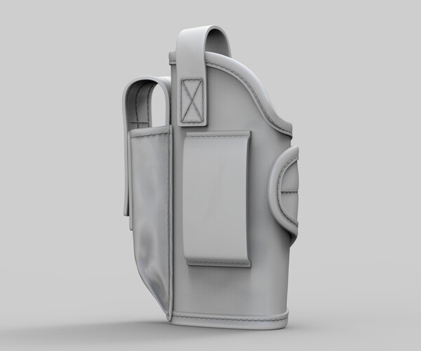 ArtStation - Tactical Pistol Holster (ztl/obj files) | Game Assets