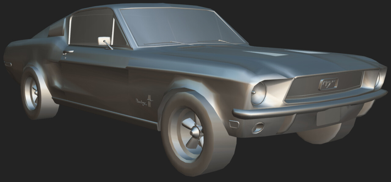 ArtStation - Ford Mustang 1968 - Low Poly | Resources