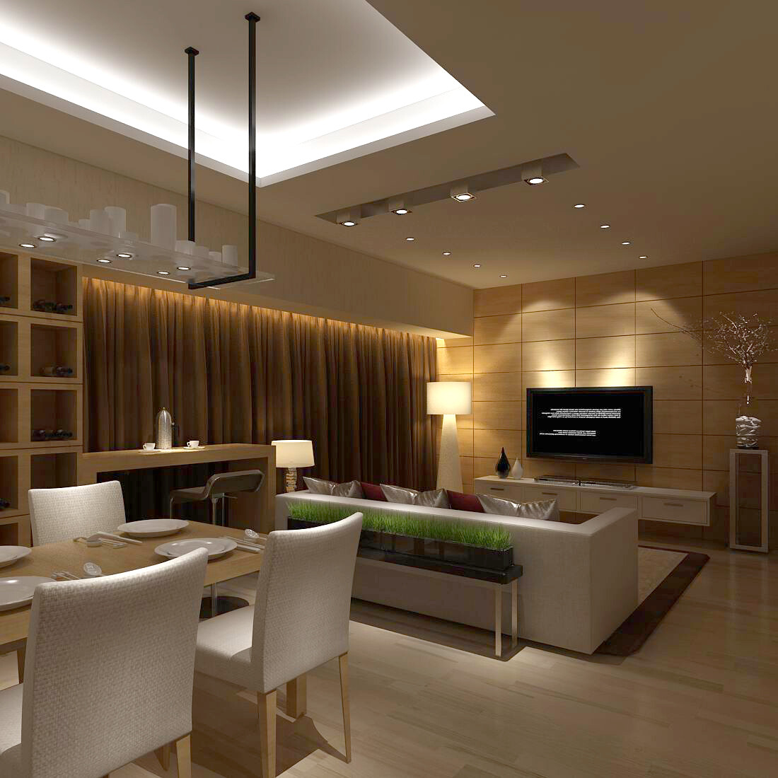 ArtStation - Avant-garde luxury family living room 32 | Resources