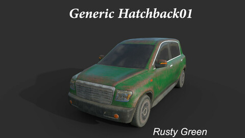 Generic Hatchback 01 Rusty Green