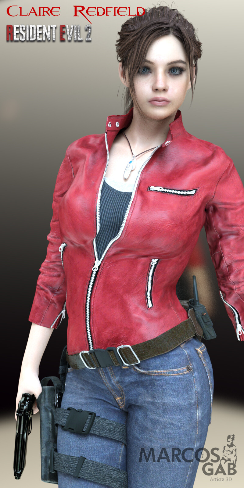 Claire Redfield Geneis 8 Face coloring - FoRender