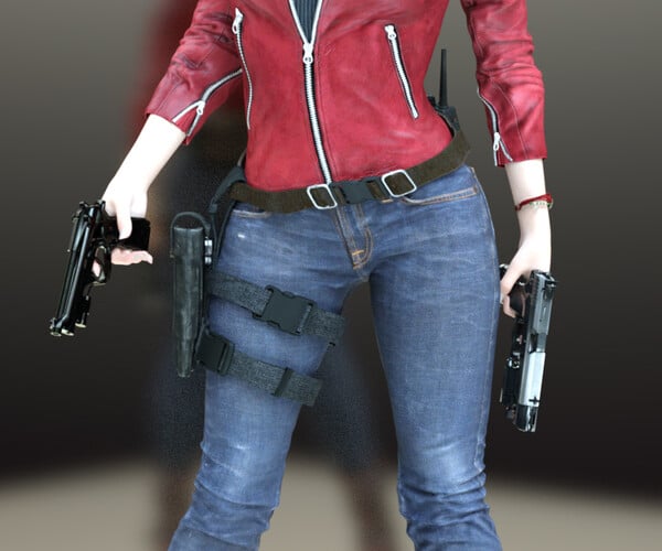 Claire Redfield Geneis 8 Face coloring - FoRender