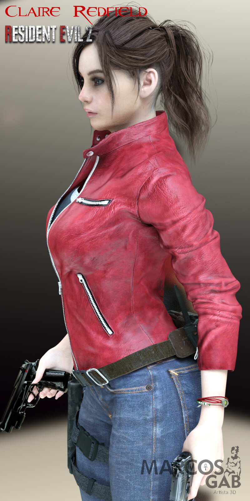 Claire Redfield Geneis 8 Face coloring - FoRender
