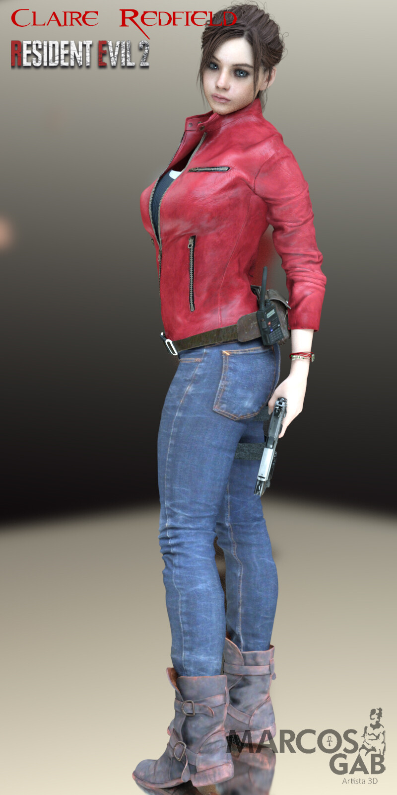 Claire Redfield Geneis 8 Face coloring - FoRender