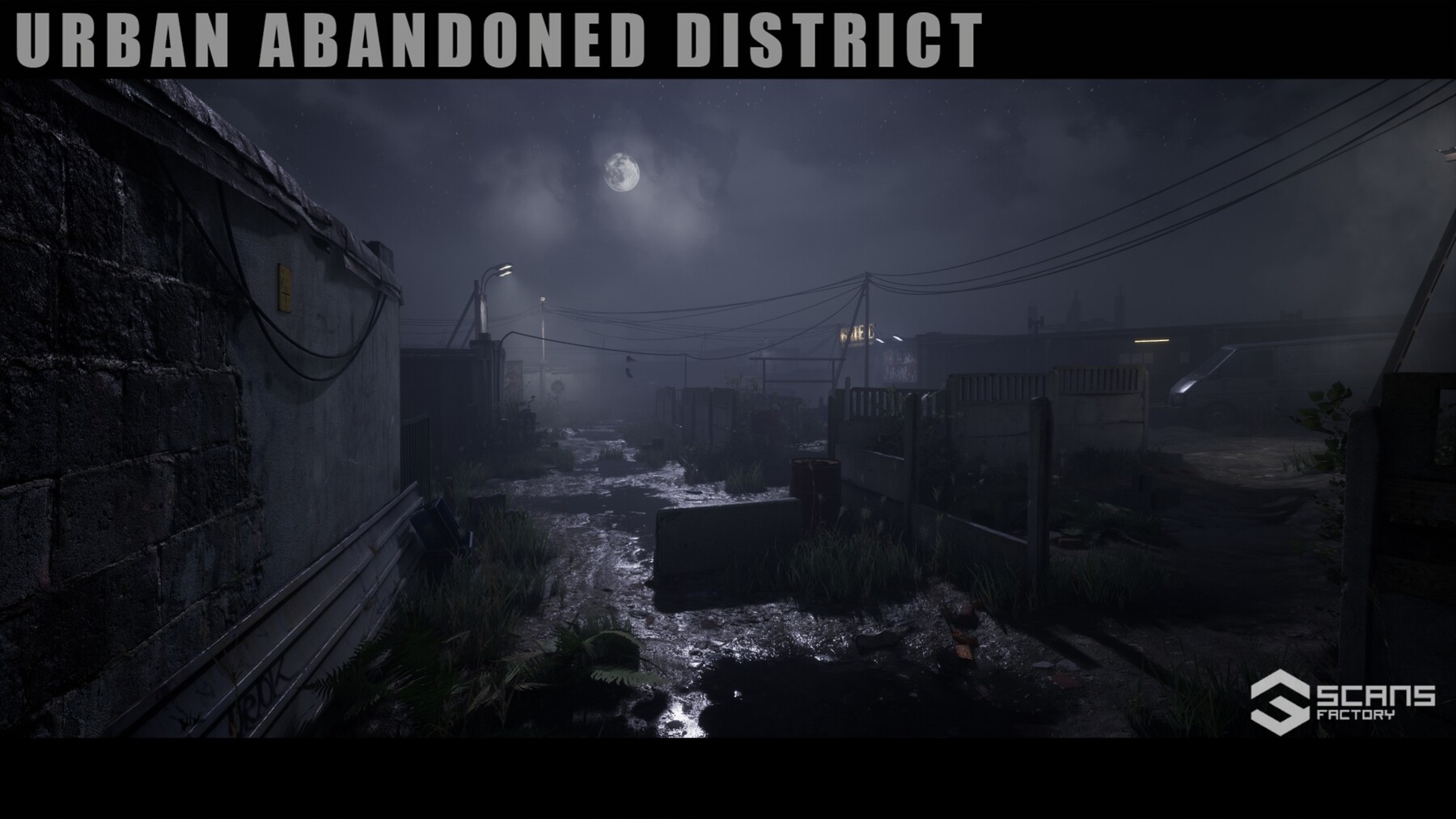 ArtStation [SCANS] Urban Abandoned District Day/Night Scene Game