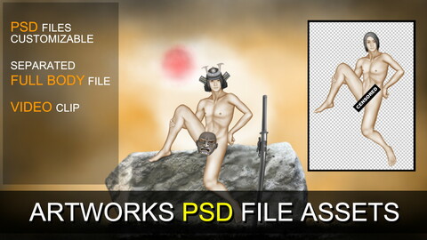 PSD SOURCES for CUSTOMIZATION - Lonely Samurai