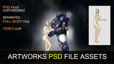 PSD SOURCES for CUSTOMIZATION - Lover in the Future