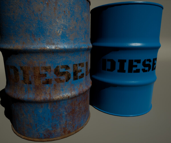 ArtStation - Diesel Drum | Game Assets