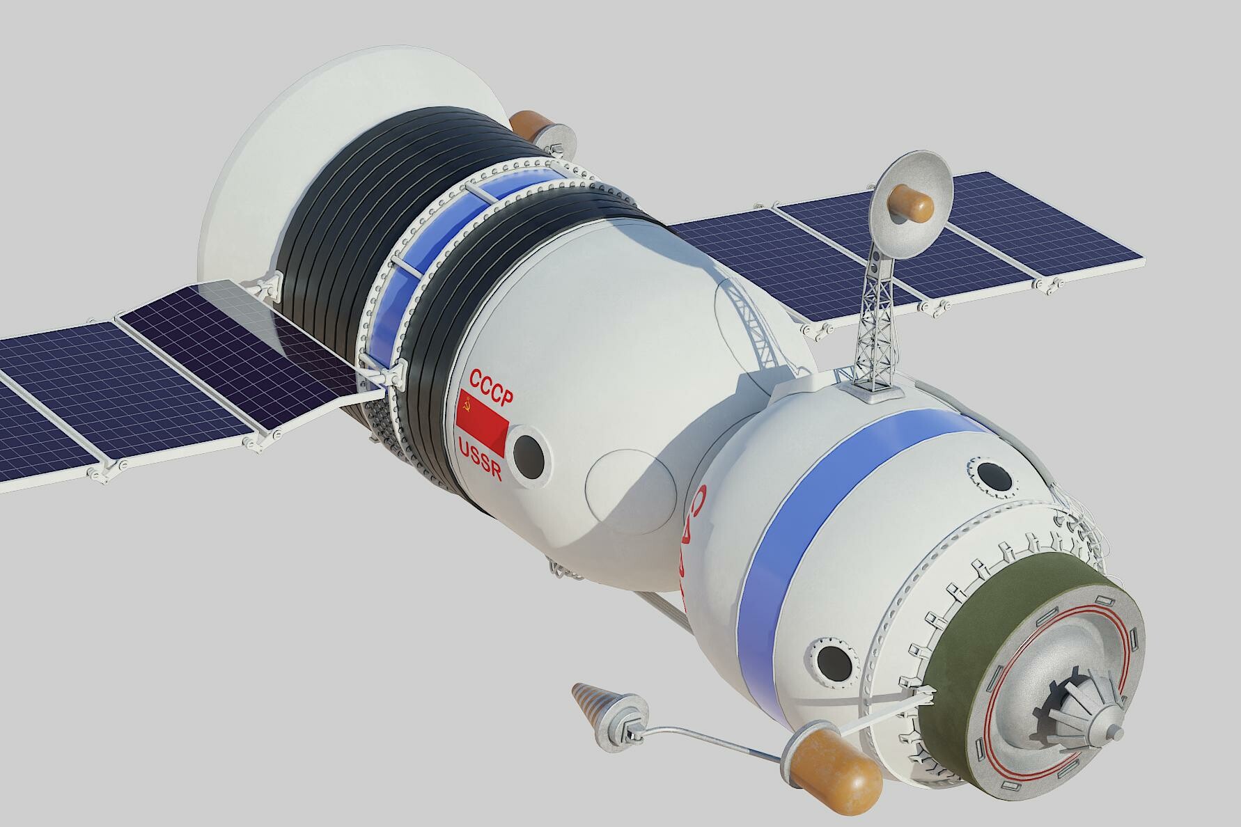 ArtStation - salyut space station 3D model | Resources