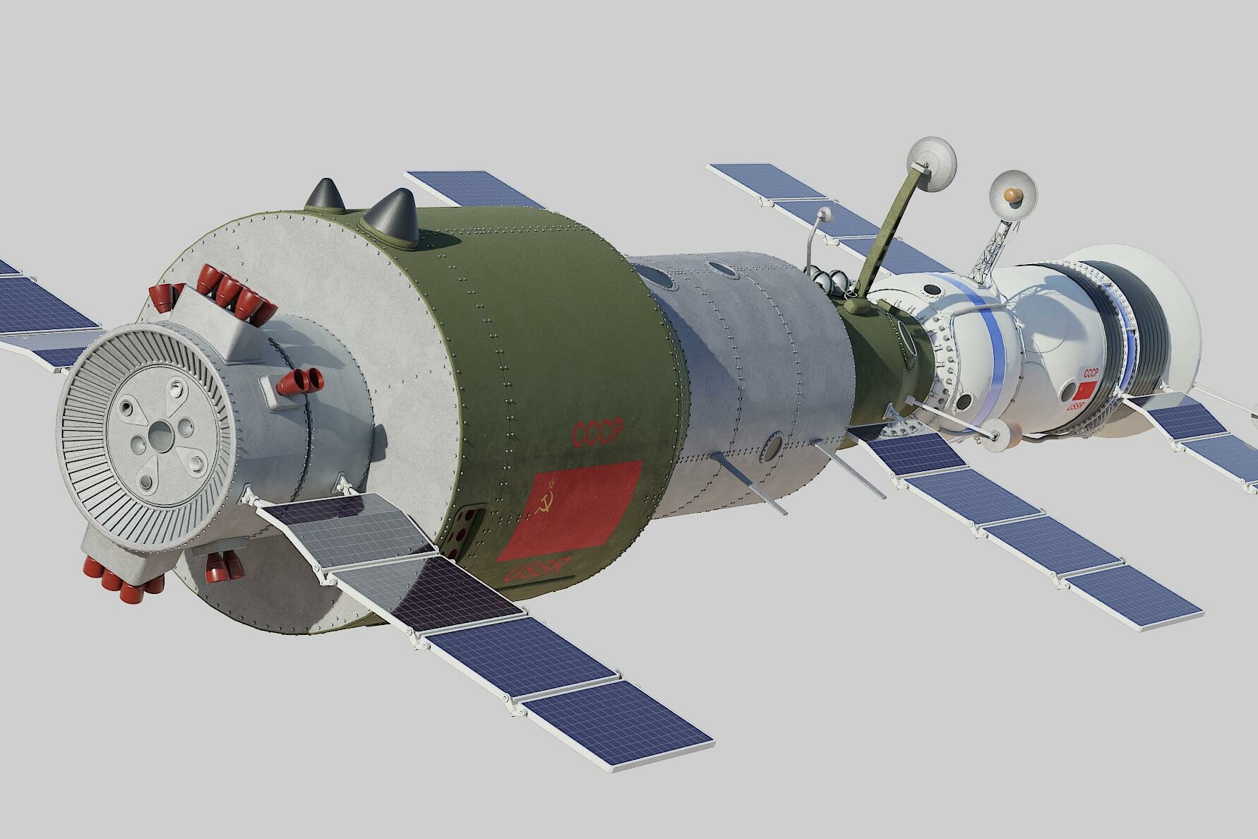 ArtStation - salyut space station 3D model | Resources