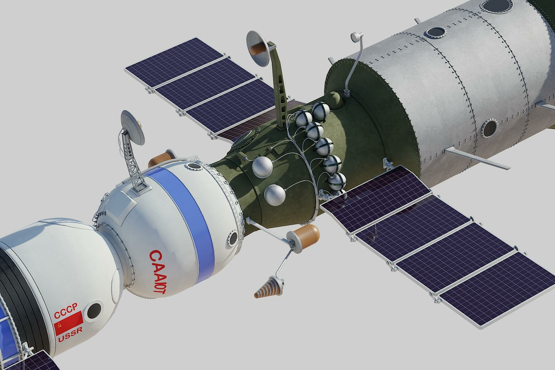 ArtStation - salyut space station 3D model | Resources