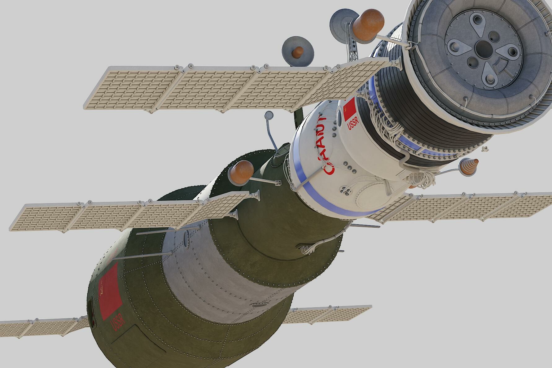 ArtStation - salyut space station 3D model | Resources