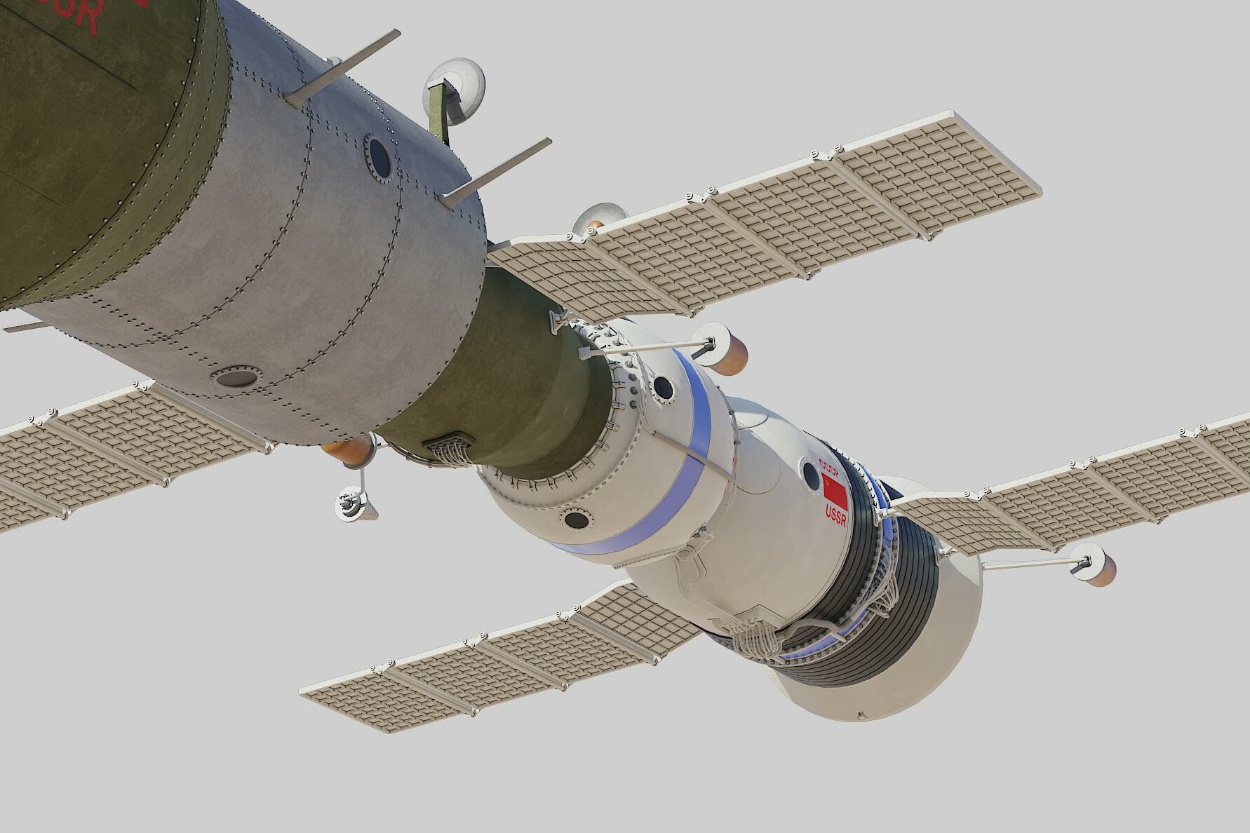 ArtStation - salyut space station 3D model | Resources