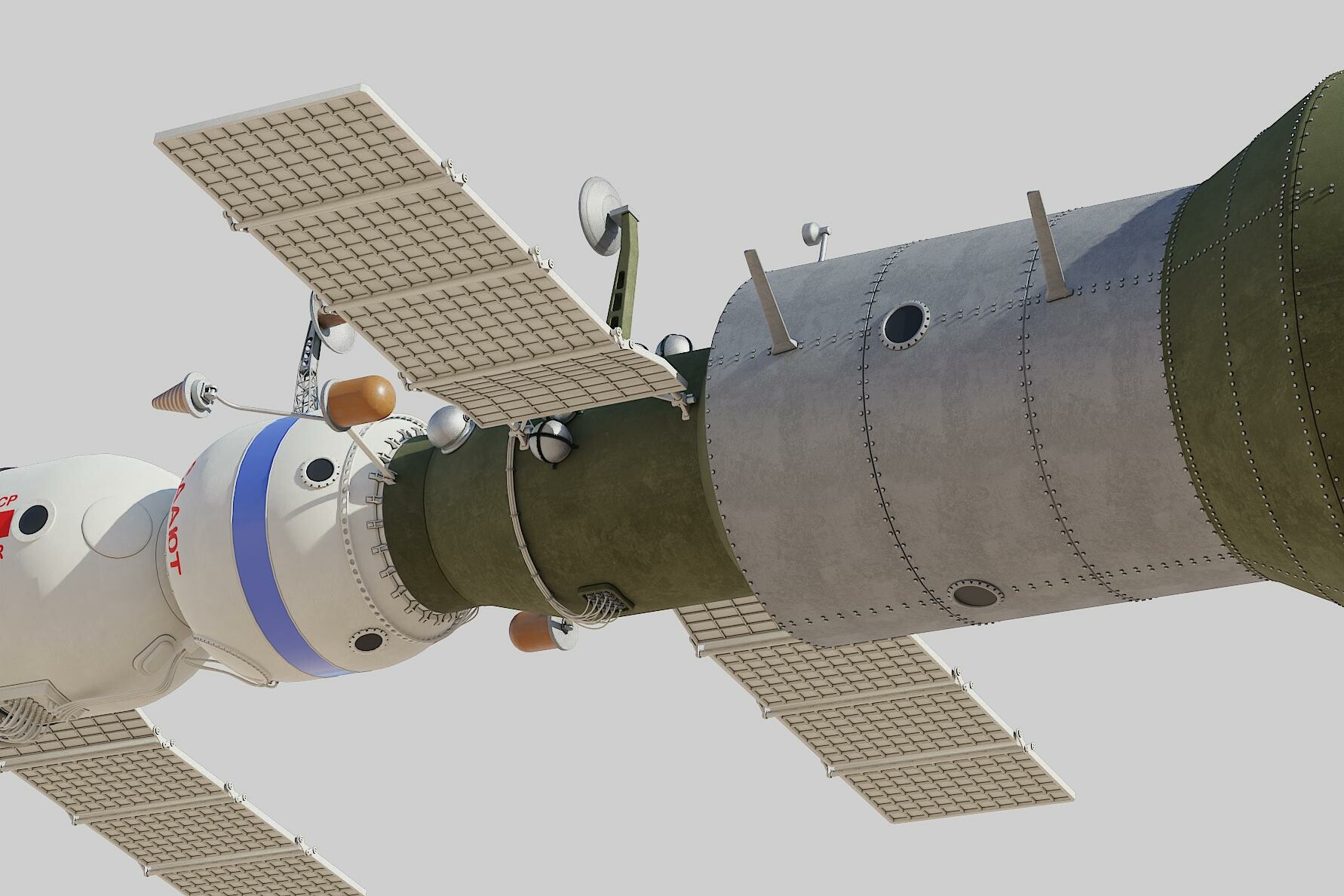 ArtStation - salyut space station 3D model | Resources