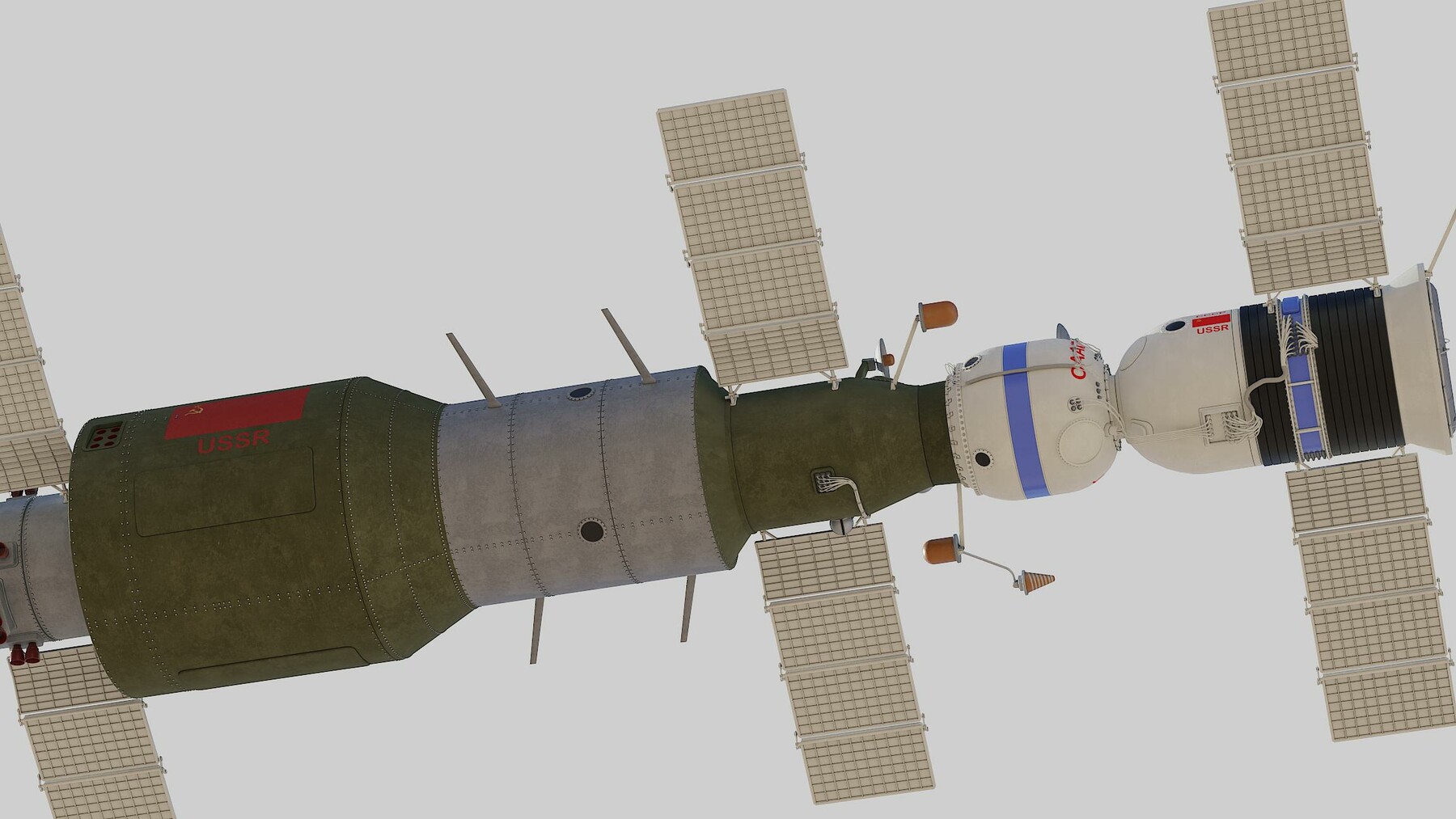ArtStation - salyut space station 3D model | Resources
