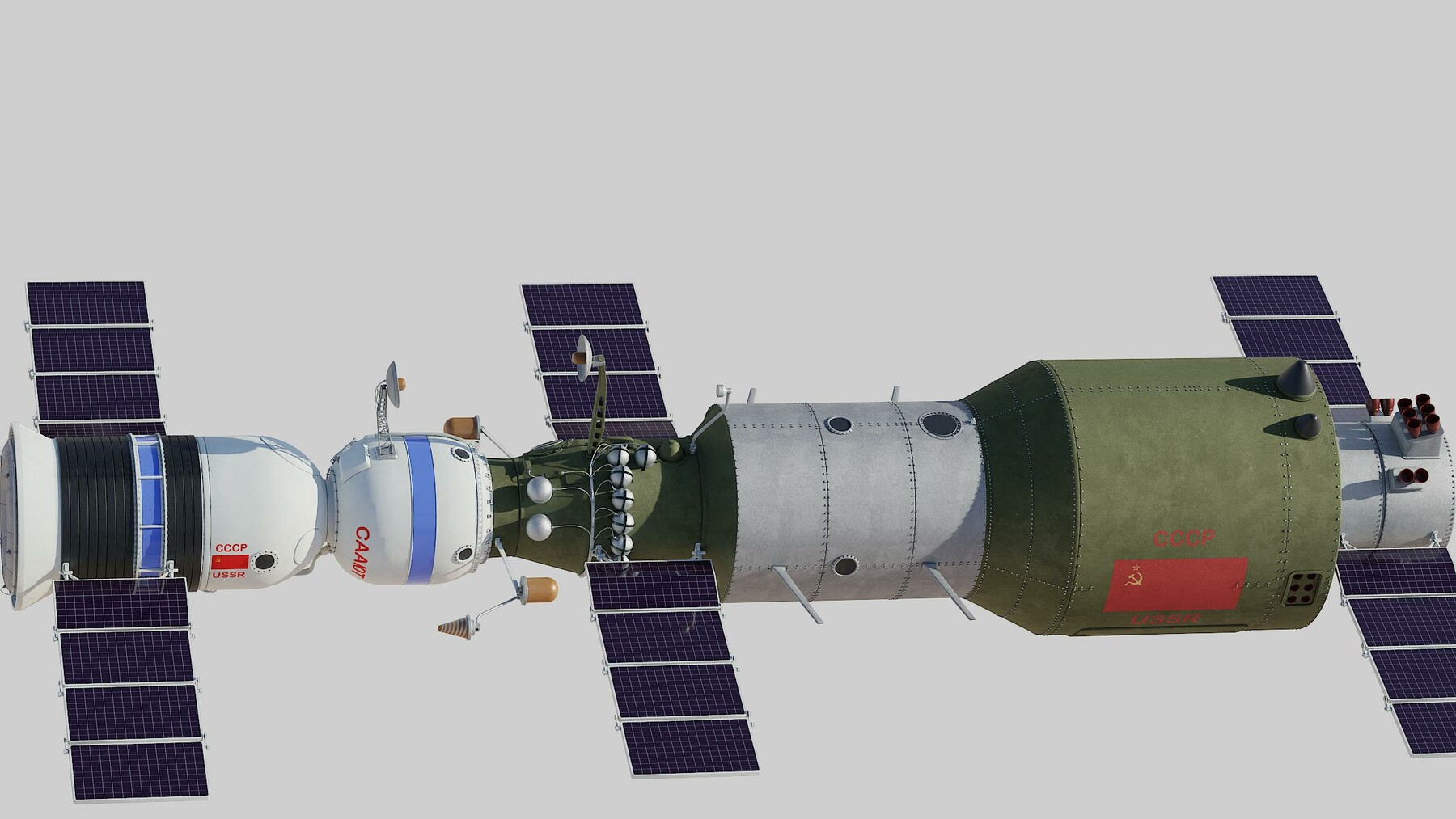ArtStation - salyut space station 3D model | Resources