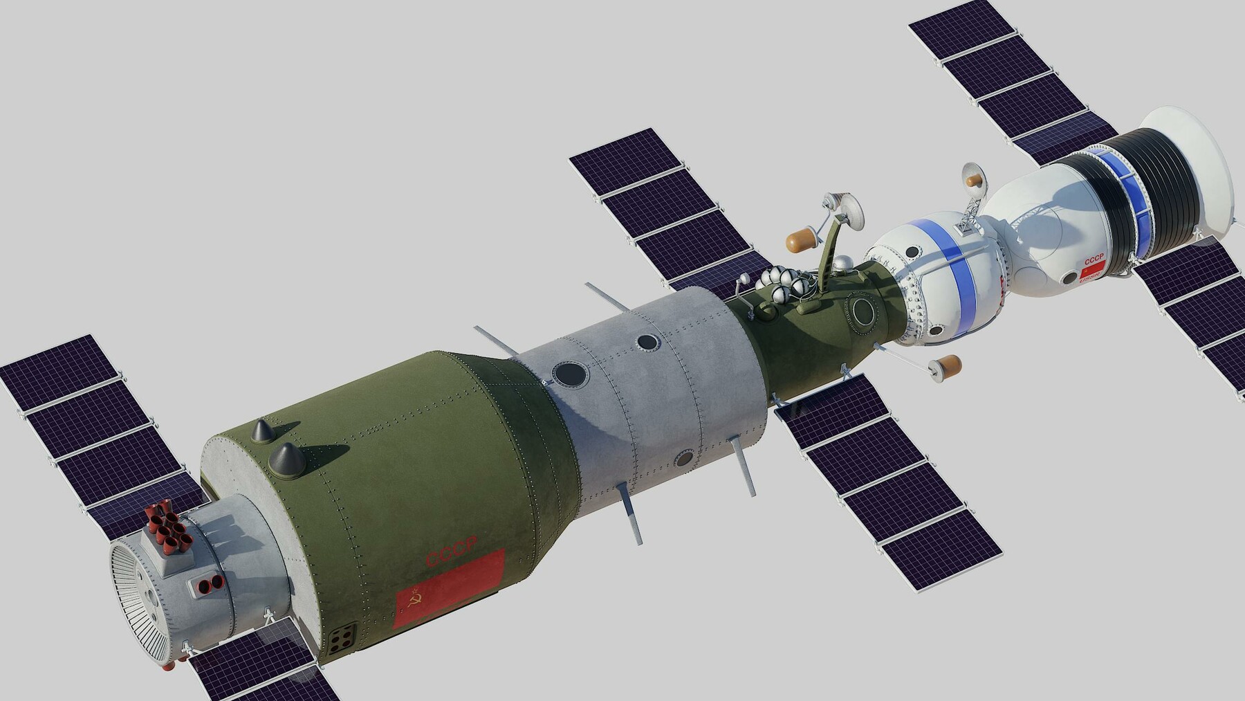 ArtStation - salyut space station 3D model | Resources