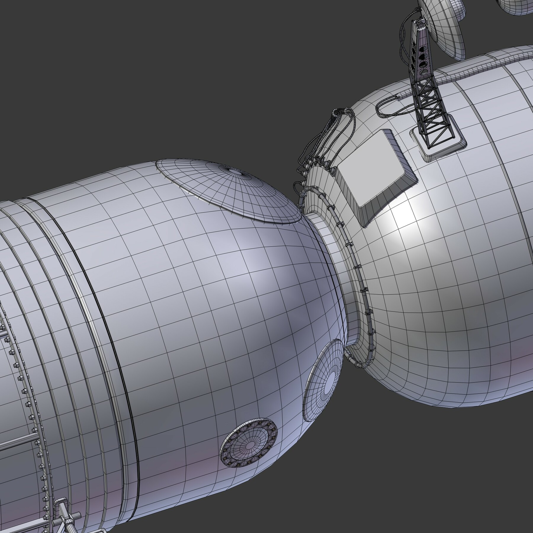 ArtStation - salyut space station 3D model | Resources