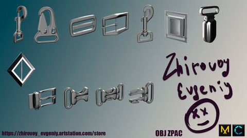 Carabiners and belt fittings